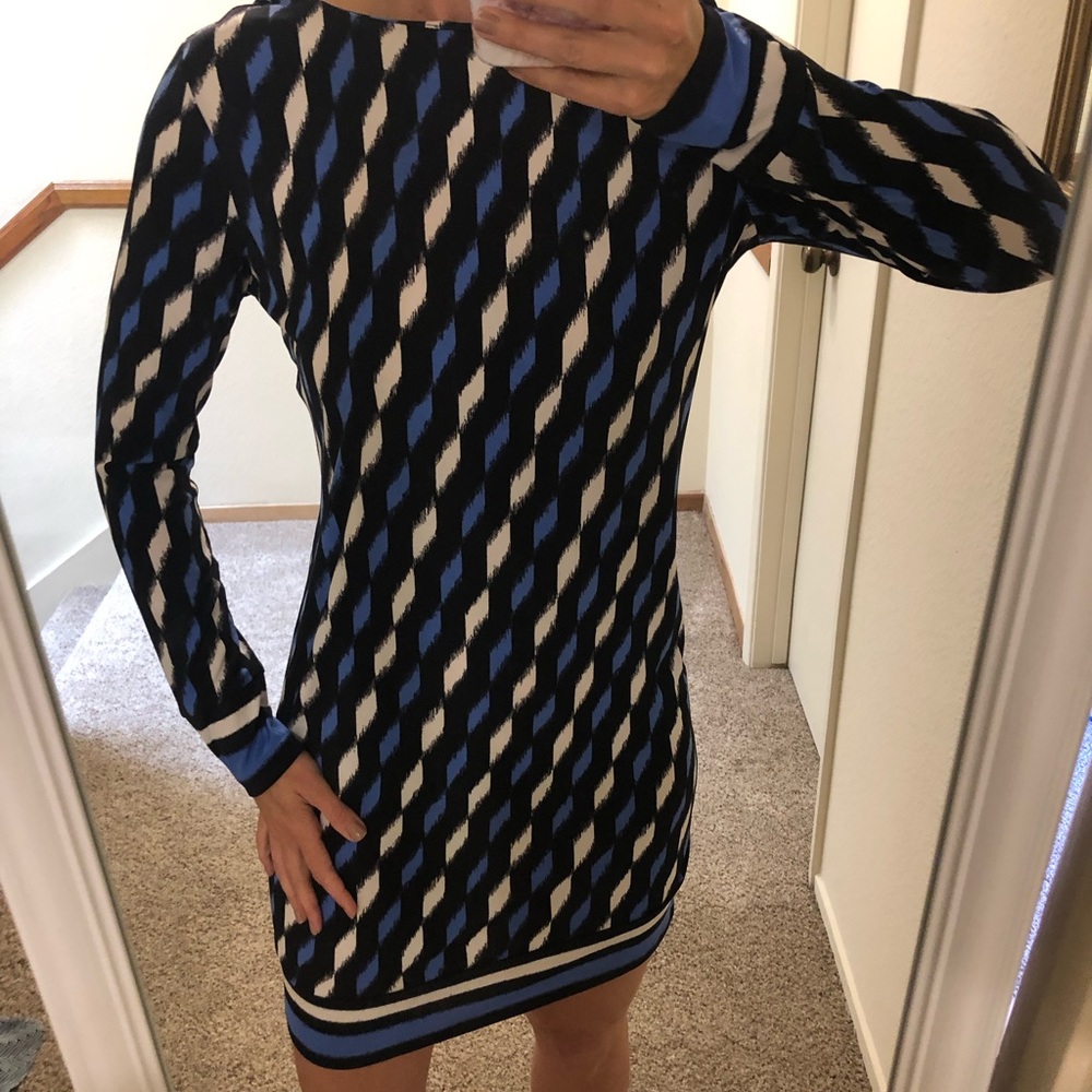 Michael Kors dress S black/blue long sleeve